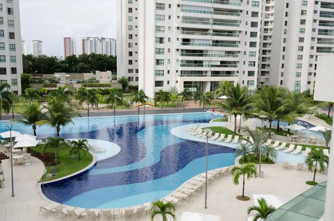 Área de lazer do condomínio Le Parc, em Salvador